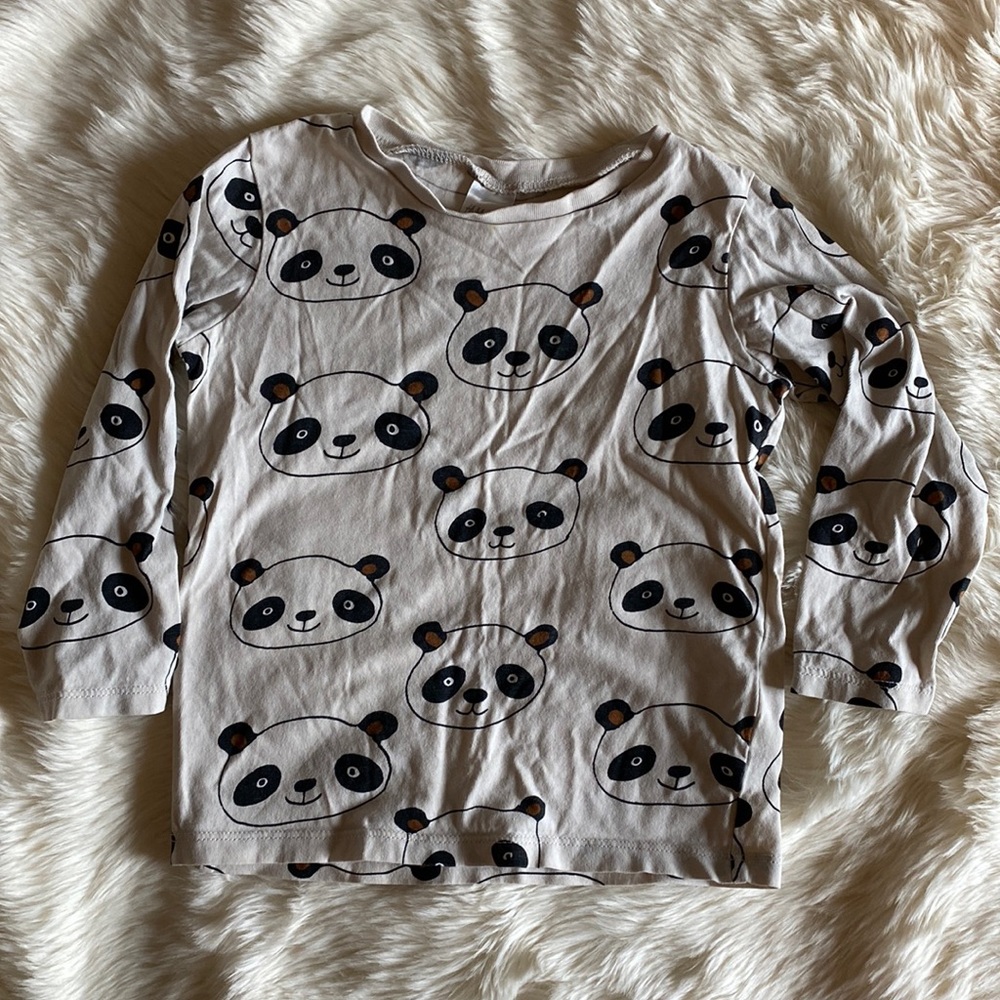 H&M Panda Long Sleeve Tee